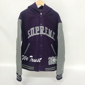 Supreme（シュプリーム） King Hooded Varsity Jacketサイズ：XLカラー：パープル【中古】【126 ストリート】【鈴鹿 併売】【126-240130-02NS】