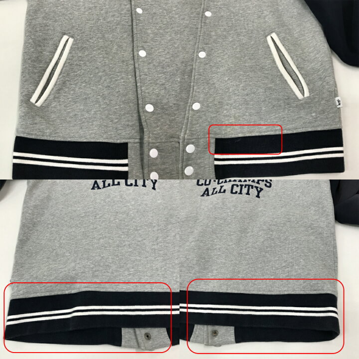 楽天市場】STUSSY(ステューシー)スタジャンサイズ：Mカラー：ネイビー 