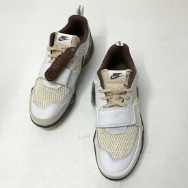 NIKE（ナイキ）×TRAVIS SCOTT（トラヴィス・スコット）ZOOM FIELD JAXX LIGHT CHOCOLATE　HQ3073-100サイズ：27.5カラー：White/Light Chocolate【中古】【139 スニーカー】【鈴鹿 併売】【139-250210-04NS】
