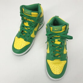 Supreme(シュプリーム)×NIKE(ナイキ)Dunk High By Any Means "Brazil　DN3741-700サイズ：25.5カラー：Yellow Zest/Classic Green【中古】【139 スニーカー】【鈴鹿 併売】【139-250620-02NS】