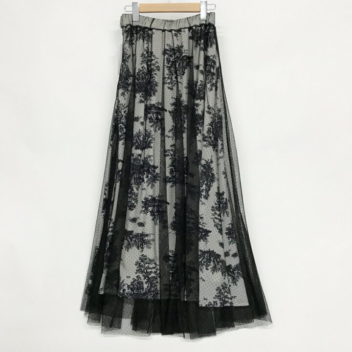 楽天市場】AMERI（アメリ）AVA DOT TULLE LAYERED SKIRT フレア 