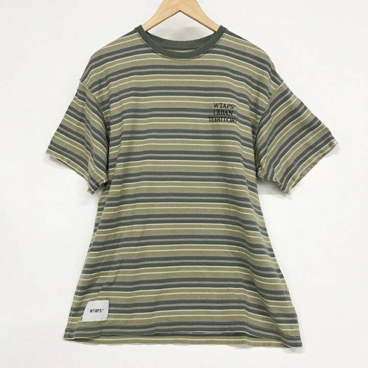 楽天市場】WTAPS（ダブルタップス）23SS ボーダー 半袖 TEE 231ATDT 