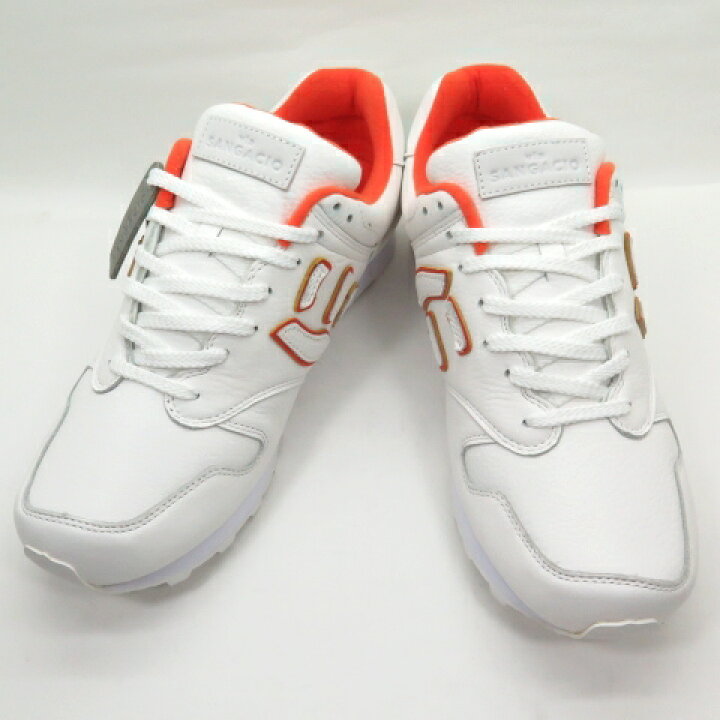 楽天市場】SANGACIO 靴工房 サンガッチョ にゅ～ず WHITE/ORANGE 