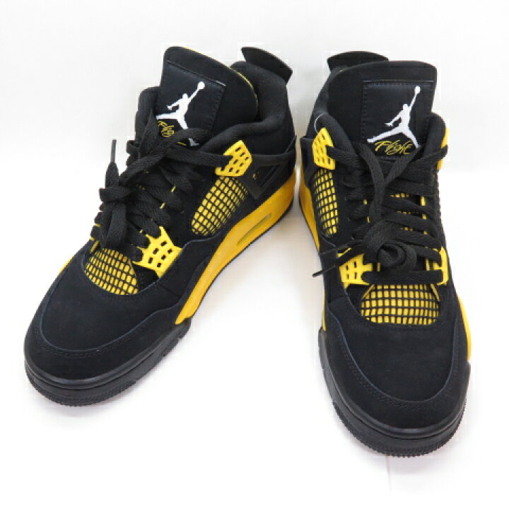 楽天市場】NIKE AIR JORDAN 4 RETRO THUNDER black ナイキ エア 