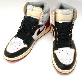 UNION × NIKE AIR JORDAN 1 RETRO HI NRG/UN ユニオン × ナイキ エアジョーダン 1 レトロ ハイ NRG ホワイト ブラック レッド BV1300-106 US9 約27.0cm 【中古】【139 スニーカー】【四日市 併売品】【139-260112-02OH】