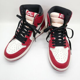 NEKE AIR JORDAN 1 RETRO HIGH OG LOST AND FOUND ナイキ エアジョーダン 1 レトロ ハイ オリジナル シカゴ バーシティレッド/ブラック/セイル DZ5485-612 US8.0 約26.0cm スニーカー 【中古】【139 スニーカー】【四日市 併売品】【139-260710-03OH】