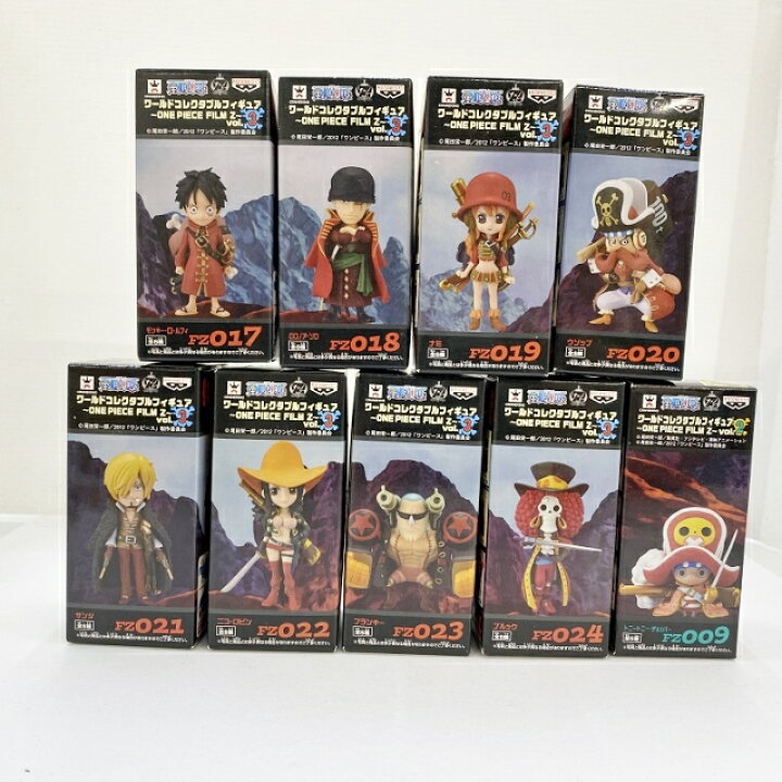 楽天市場 Banpresto バンプレスト Wcf ワンピース ワールドコレクタブルフィギュア ワーコレ One Piece Film Z 麦わらの一味 Vol 3 Vol 2チョッパー 9種セット 中古 ワンピースフィギュア 四日市 併売品 063 13hh フーリエ 楽天市場店