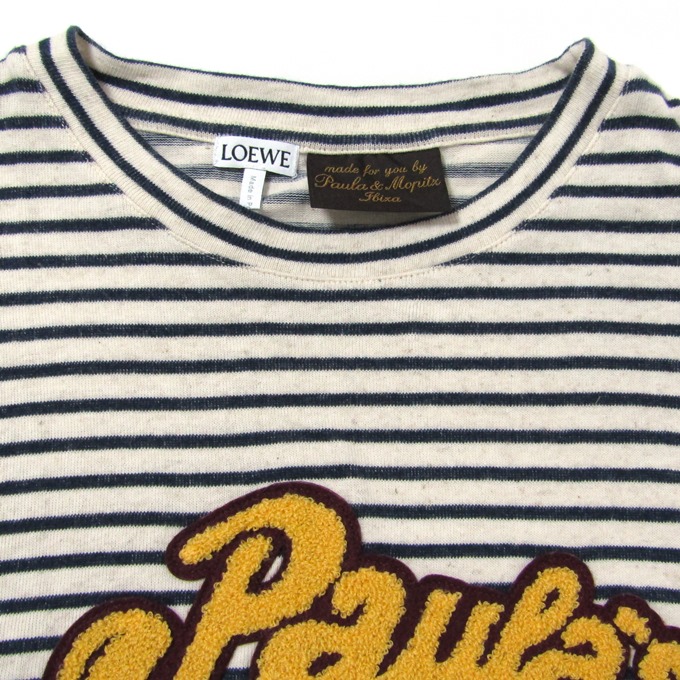 楽天市場】LOEWE + Paula's Ibiza Logo-Appliquéd Striped Cotton T 