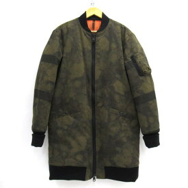 RYU　FLOWER CAMOUFLAGE LONG MA-1 JACKET リュー　フラワーカモフラージュ ロング フライトジャケット a1715　カモ柄　サイズ：4（M～L相当）【中古】【125 DM】【四日市 併売品】【125-211016-07USH】