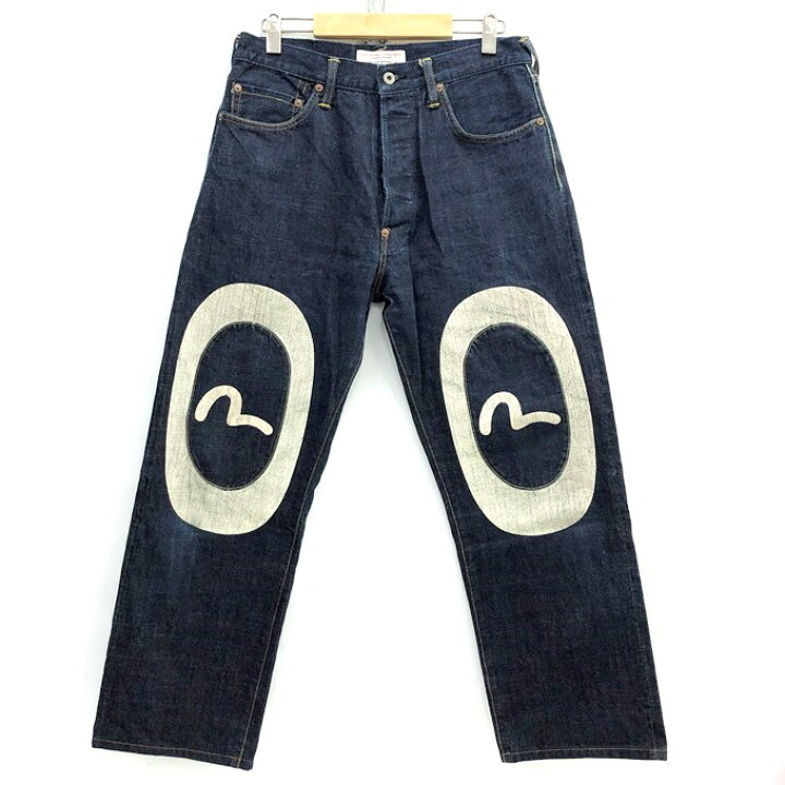 楽天市場】EVISU（エヴィス） ニーパッチ 大黒カモメ 大戦デニム LOT 
