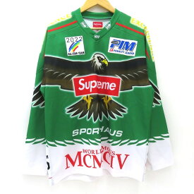 SUPREME 22SS Eagle Moto Jersey シュプリーム　イーグル モト ジャージー グリーン/総柄　サイズ：S【中古】【126 ストリート】【四日市 併売品】【126-220703-01USH】