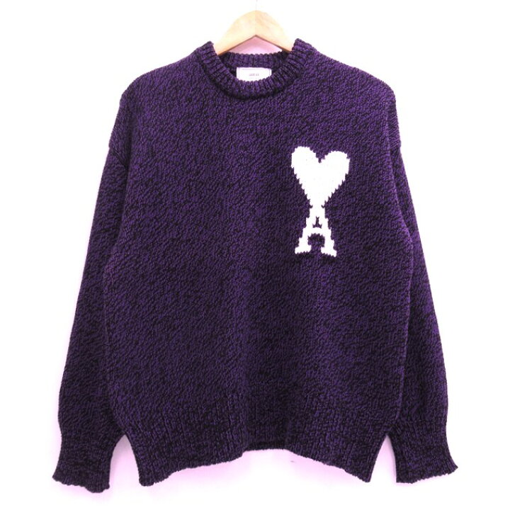 楽天市場】AMI Alexandre Mattiussi OVERSIZED HEART LOGO CREW KNIT 