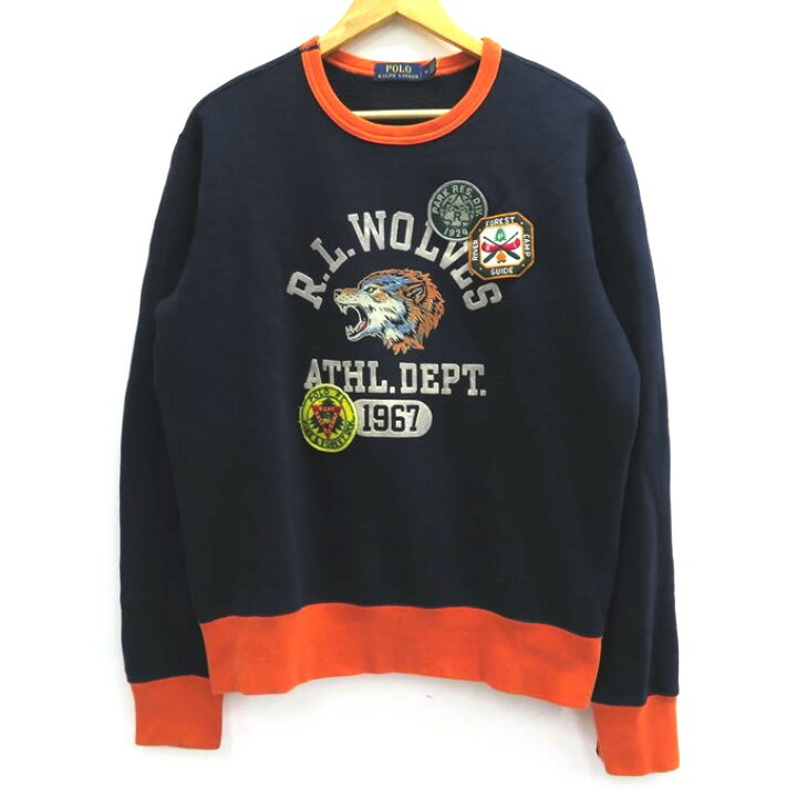楽天市場】POLO RALPH LAUREN WOLVES College Crew Sweat ポロ ラルフ 