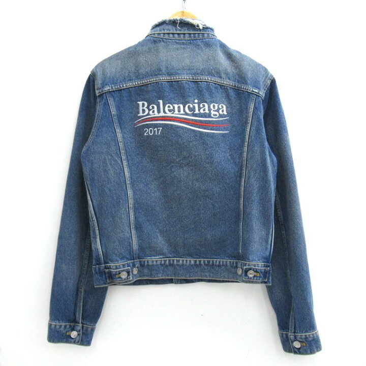 楽天市場】BALENCIAGA Campaign Logo Denim Jacket バレンシアガ  