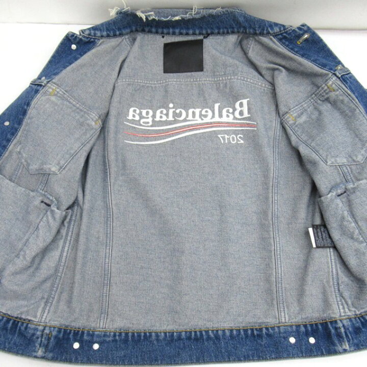 楽天市場】BALENCIAGA Campaign Logo Denim Jacket バレンシアガ  