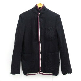 COMME des GARCONS HOMME（コムデギャルソン オム） パイピング ジャケット HB-J062　ネイビー/パープル　サイズ：S【中古】【122 インポート】【四日市 併売品】【122-230628-07USH】