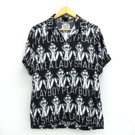 WACKO MARIA　ANGELA BABY ALOHA SHIRT ワコマリア　アンジェラベイビー アロハシャツ / 野口強コラボ ブラック/総柄　サイズ：S【中古】【127 ルード】【四日市 併売品】【127-230914-01USH】