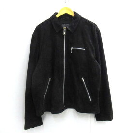 Stussy　8BALL Suede Zip up Jacket ステューシー　8ボール スエード ジップアップ ジャケット 115696　ブラック　サイズ：XL【中古】【126 ストリート】【四日市 併売品】【126-231011-01USH】