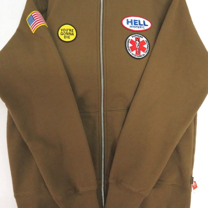 楽天市場】Supreme × HYSTERIC GLAMOUR Patches Zip Up Hooded 