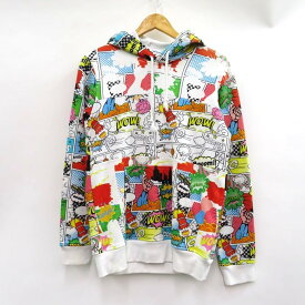 COMME des GARCONS SHIRT　Printed Comic Hooded sweatshirt コムデギャルソン シャツ　プリンテッド コミック フーデッド スウェットシャツ W27101　ホワイト/マルチカラー　サイズ：S【中古】【125 DM】【四日市 併売品】【125-240101-06VH】