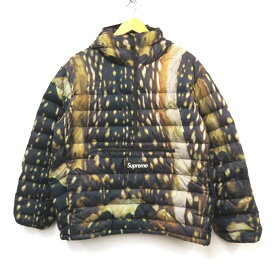 Supreme　Micro Down Half Zip Hooded Pullover シュプリーム　マイクロ ダウン ハーフ ジップ フーディー プルオーバー Deer　サイズ：S【中古】【126 ストリート】【四日市 併売品】【126-240114-01VH】