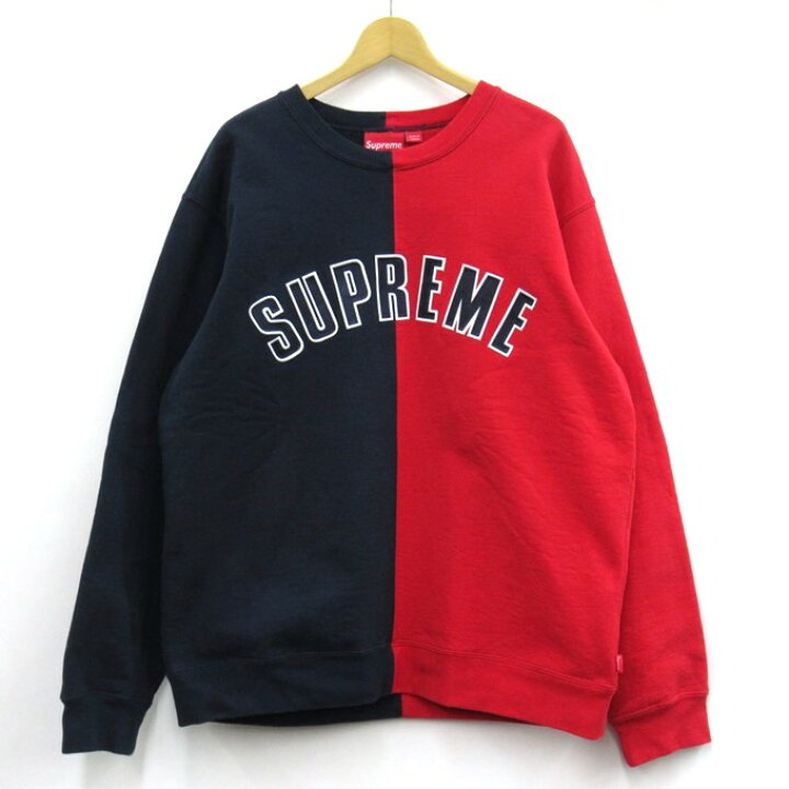 SUPREME 18AW Split Crewneck Sweatshirt