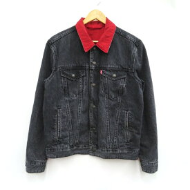 Levi's × Jordan　72334 REVERSIBLE TRUCKER JACKET リーバイス × ジョーダン　リバーシブル トラッカー ジャケット PC9-56437-0002　グレー系/レッド　サイズ：S【中古】【126 ストリート】【四日市 併売品】【126-240216-02VH】