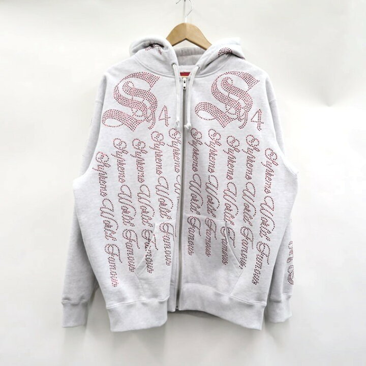 楽天市場】Supreme Rhinestone Zip up Hooded Sweatshirt シュプリーム 