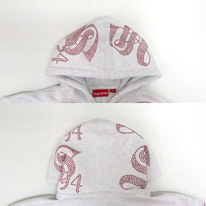 楽天市場】Supreme Rhinestone Zip up Hooded Sweatshirt シュプリーム  