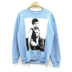 WACKO MARIA　CHET BAKER CREW NECK SWEAT SHIRT ( TYPE-4 ) ワコマリア　チェット・ベイカー クルーネック スウェットシャツ ブルー　サイズ：M【中古】【127 ルード】【四日市 併売品】【127-240304-02VH】