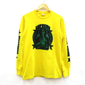 Supreme × HYSTERIC GLAMOUR L/S Tee シュプリーム × ヒステリックグラマー　長袖Tシャツ イエロー　サイズ：S【中古】【126 ストリート】【四日市 併売品】【126-240310-03VH】