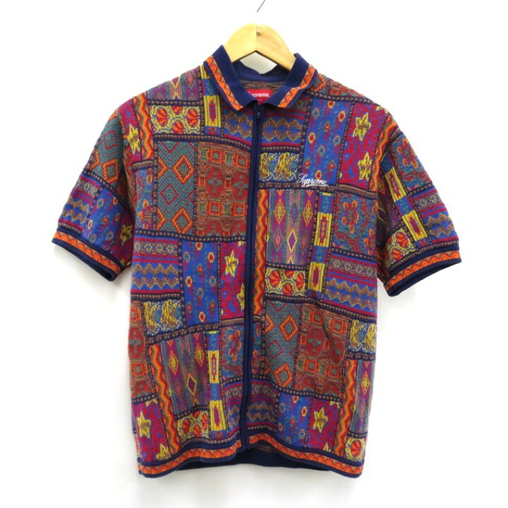 楽天市場】Supreme Patchwork Knit Zip Up Polo シュプリーム パッチ  