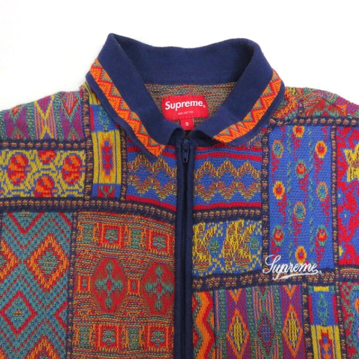楽天市場】Supreme Patchwork Knit Zip Up Polo シュプリーム パッチ  