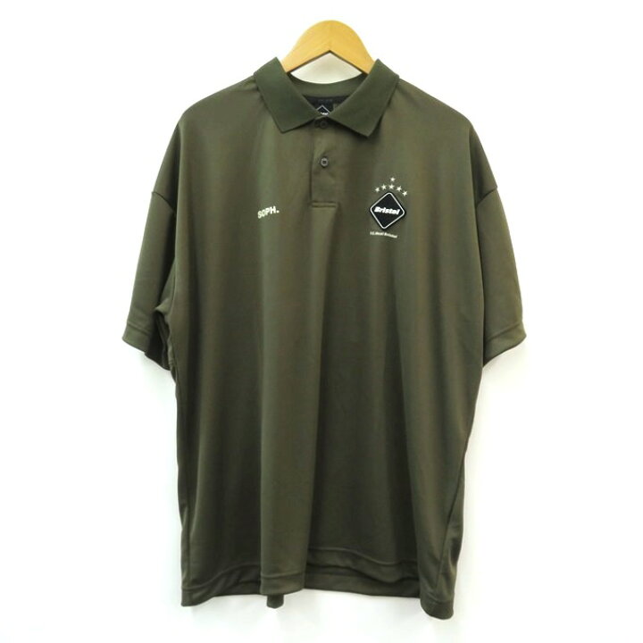 FCRB S/S BAGGY POLO ブリストル ポロ カーキ M - ポロシャツ