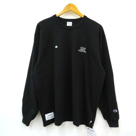 WTAPS × Champion（ダブルタップス×チャンピオン） ロングスリーブTシャツ C8-X415　ブラック　サイズ：XL【中古】【127 ルード】【四日市 併売品】【127-240422-01VH】