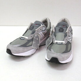 NEW BALANCE　Made in USA 990 v6 GL6 ニューバランス　ピッグスキンスエード/シンセティックレザー ローカットスニーカー M990GL6　ホワイト/グレー　サイズ：28.5cm【中古】【139 スニーカー】【四日市 併売品】【139-240406-02USH】