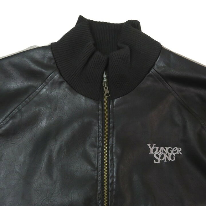 楽天市場】Younger Song fake leather track jacket ヤンガーソング 
