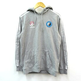 PALACE × adidas　Graphic Hoodie パレス × アディダス 　グラフィック フーディ HB9138　グレー　サイズ：M【中古】【126 ストリート】【四日市 併売品】【126-240514-04VH】