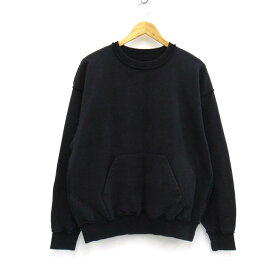 Girls Don't Cry×PHINGERIN 19AW Crewceck Sweat ガールズドントクライ×フィンガリン　クルーネックスウェット PD-192-CS-011　ブラック　サイズ：L【中古】【126 ストリート】【四日市 併売品】【126-240807-02SH】