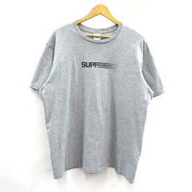 SUPREME 23SS Motion Logo Tee シュプリーム　モーション ロゴ Tシャツ グレー　サイズ：L【中古】【126 ストリート】【四日市 併売品】【126-250204-04VH】