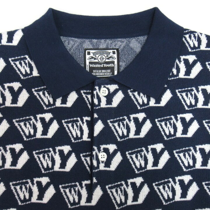 楽天市場】wasted youth KNIT POLO S/S ウェイステッド ユース 