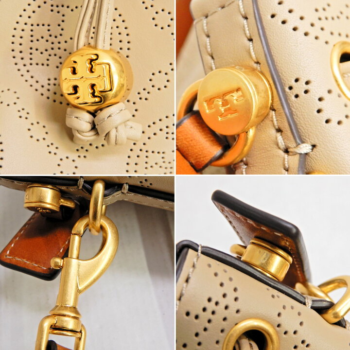 楽天市場】TORY BURCH (トリーバーチ) Tモノグラム パンチングレザー 