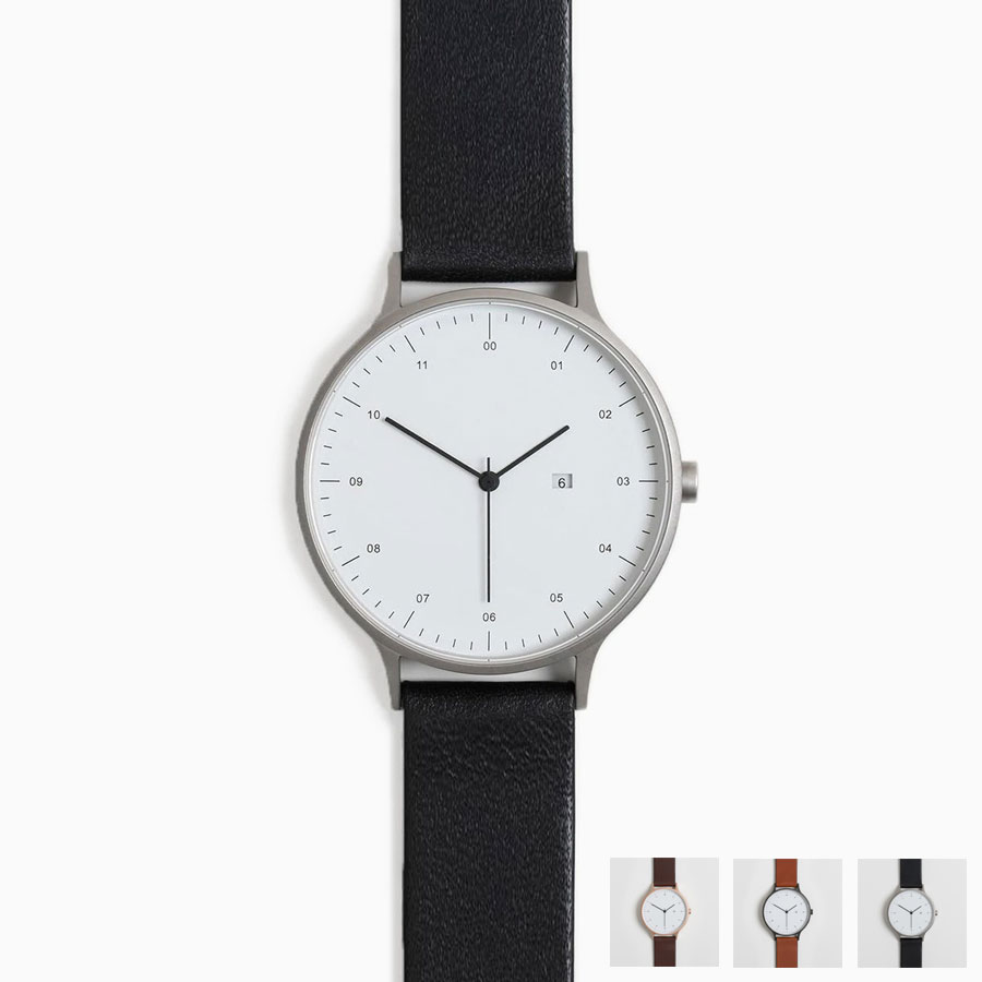 英国発の極限までシンプルにしたデザインが特徴の時計ブランド『INSTRMNT 』 INSTRMNT (インストゥルメント) [01-A] [01-B] [01-C] 腕時計 / リストウォッチ (3COLOR) / レザーベルト付き組み立て式 腕時計 [定番アイテム]