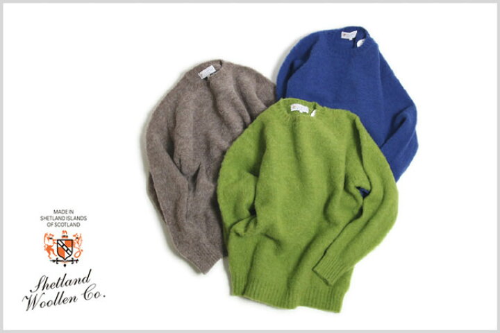 楽天市場】SHETLAND WOOLLEN CO (シェットランドウーレン)【CREW NECK 