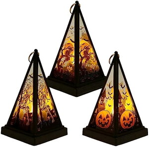 【3点セット】ハロウィン 飾り ライト セット 小物 雑貨飾り付け ハロウィーン led 置物 吊り下げ ランタン インテリア 送料無料