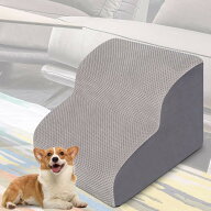 犬ステップ ドッグステップ ペット用階段 2段 スロープ 滑り止め 耐荷重30KG 洗濯便利 小型犬 老犬介護 …