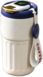 ドイツ製保温保冷コーヒー魔法瓶450ML コーヒー魔法瓶 Coffee大容量 こぼれない 漏れない 真空断熱 防漏 コーヒー マグボトル 保温ポット316密閉な内側 コーヒー魔法瓶, 温度表示付マグボトル2w