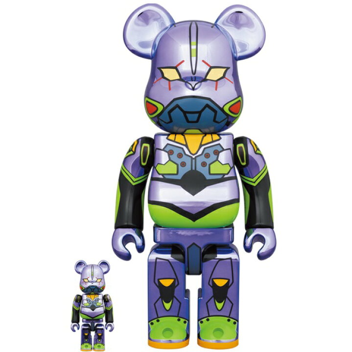 楽天市場】【新品】BE@RBRICK エヴァンゲリオン初号機 Chrome Ver. 100  