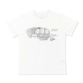 【新品】ジブリ美術館オリジナル Tシャツ タイガーモス線画 天空の城ラピュタ ホワイト 白 スタジオジブリ Ghibli Laputa Castle in the Sky