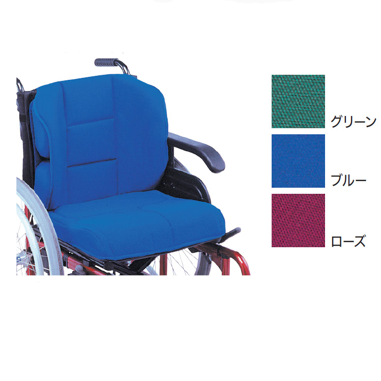 車椅子用車いす用クッション FC-アジャスト フルセット（座クッション+背クッション+サイドパット2個+骨盤パット2個） 221551 クッション